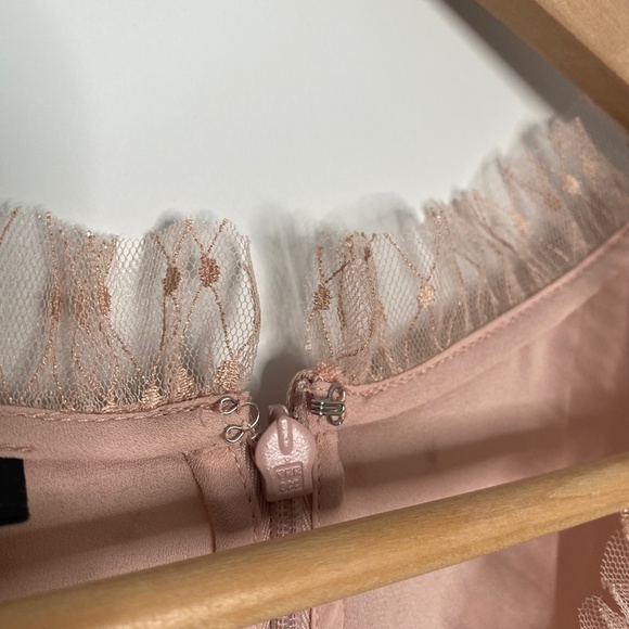 NWT Talbots Sleeveless Lace Midi Dress Peach - Picture 7 of 11